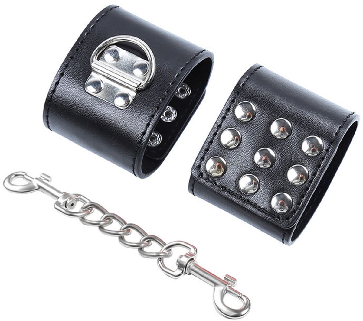 Ohmama Fetish - Wrist Restraints Snap Fasten Metal