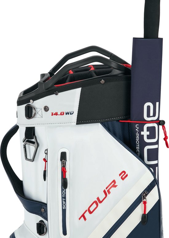 BIG MAX Dri Lite Tour 2 Golftas - 10 Inch Top - 14-Way Divider - XL Puttervak - Waterafstotend van Merkloos — afbeelding 4
