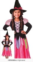Fiestas Guirca - Jurk shiny witch - 7-9 jaar - Carnavalskleding - Carnaval - carnavalskleding 2027 - Carnaval kostuum