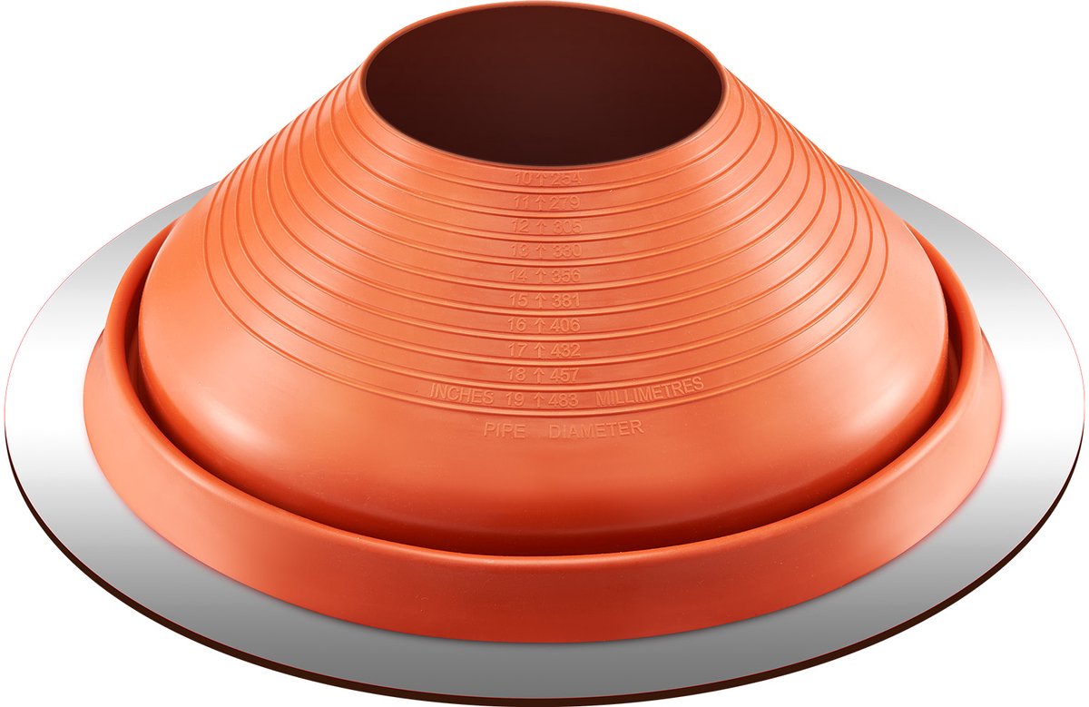 VEVOR Buismof Dakdoorvoer Dakafdichtingsflens 254-483 mm Buizen