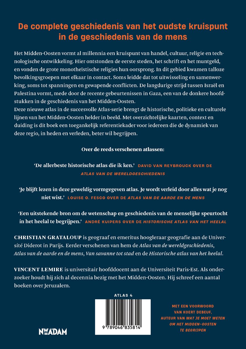 Atlas 4 - Historische atlas van het Midden-Oosten - back cover