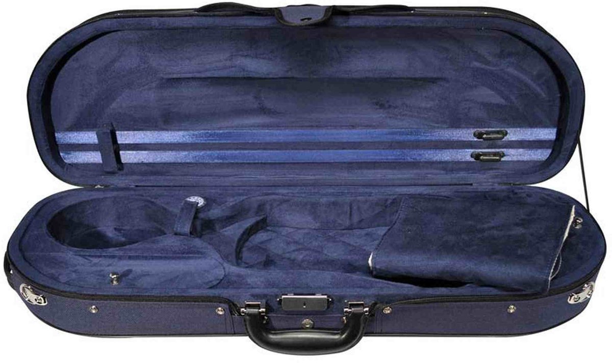 Leonardo VC-1844-UU Student Series vioolkoffer 4/4 D-vorm blauw