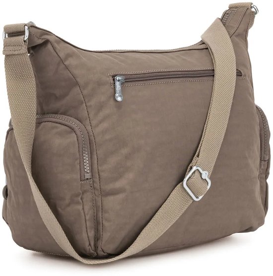 kipling Sac à épaule bandoulière Sac à épaule Eyes Wide Open Gabbie Large Shoulderbag True Beige Brun