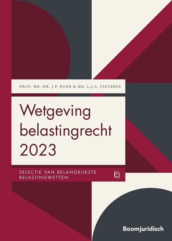 Boom Juridische wettenbundels - Wetgeving belastingrecht 202 ... - cover