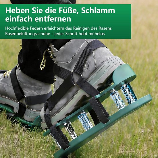 Nagelschoenen Gazon - Tuinschoenen Ventilator - Gazon Beluchten - Voorgemonteerd Klittenband - 34x16x9 cm van Merkloos	 — afbeelding 2