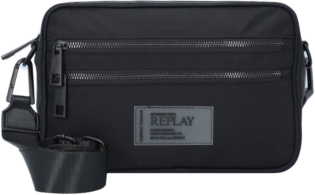 REPLAY Schoudertas Crossbody Bag Black Zwart