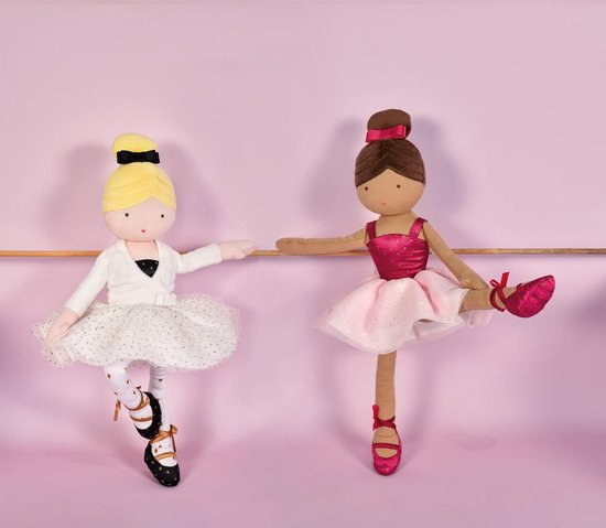 Lappenpop Ballerina met Tutu en Danskleding - 35 cm - Geschenk voor Pasgeboren Meisje van Merkloos — afbeelding 5