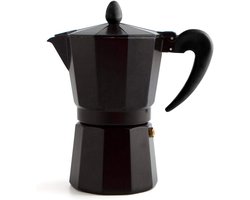 Koffiezetapparaat - Espresso maker - Zet koffie - Geschikt voor inductie - 9 kopjes - Zwart