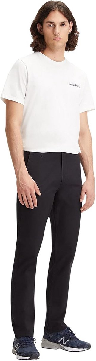Slim Fit Heren Broek Khaki Stretch Katoen