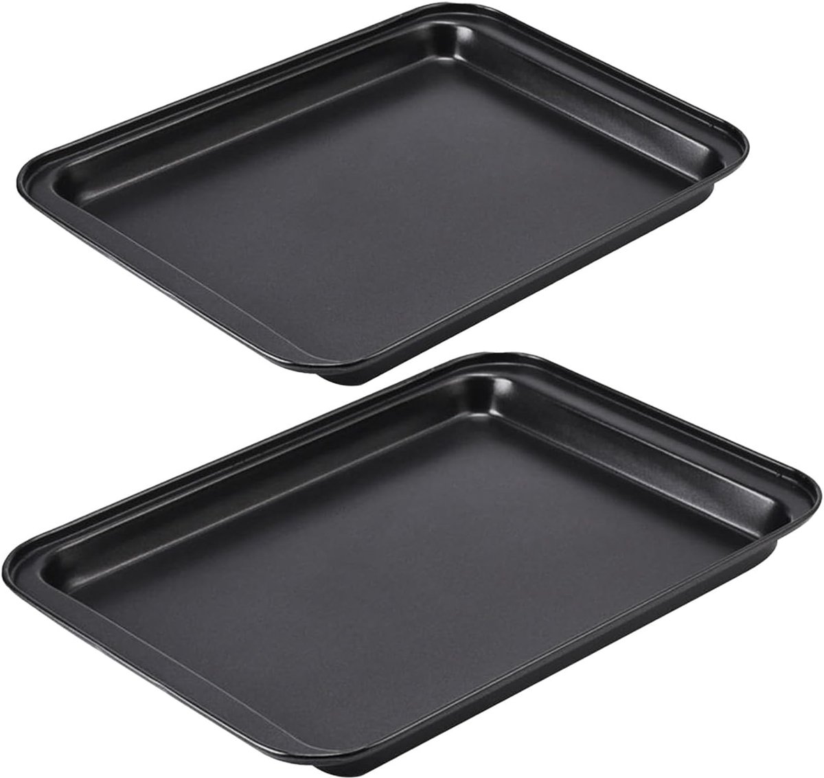 Bakplaat Set - Ovenplaten - Bakken Koken - Antiaanbaklaag - 2 Maten - Zwart