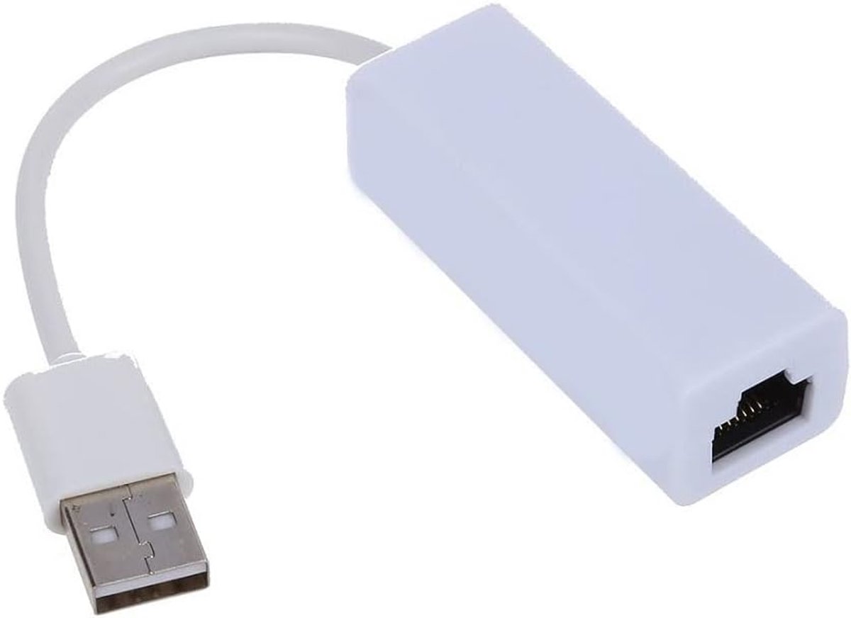 USB Ethernet Adapter - Netwerkkaart - Internet Verbinding - 100 Megabit Snelheid - Compact Formaat