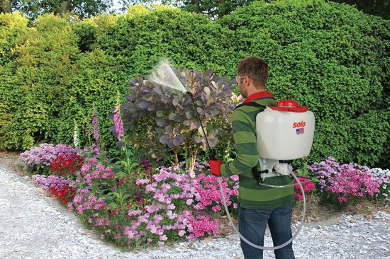 Rugspuit - Drukspuit - Tuinonderhoud - Grote inhoud - 4 gallon - Blauw — afbeelding 3