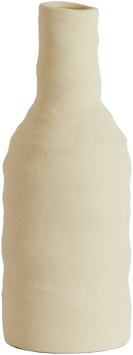 Light - Living Vaas Sesto - Keramiek - Beige/Creme/Wit - 12 x 31 x 12 cm (BxHxD)