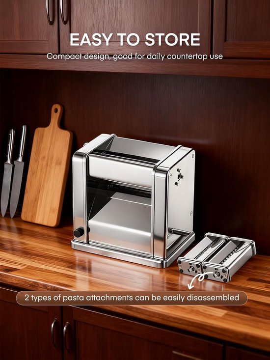 Pastamachine - Pastamaker - Spaghetti en Lasagne Machine - Keukentool van Merkloos — afbeelding 4