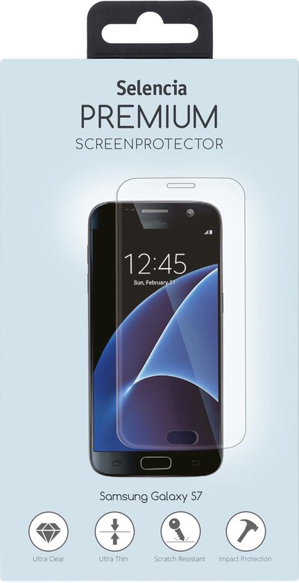 Selencia Screenprotector Geschikt voor Samsung Galaxy S7 Tempered Glass - Selencia Gehard Glas Premium Screenprotector
