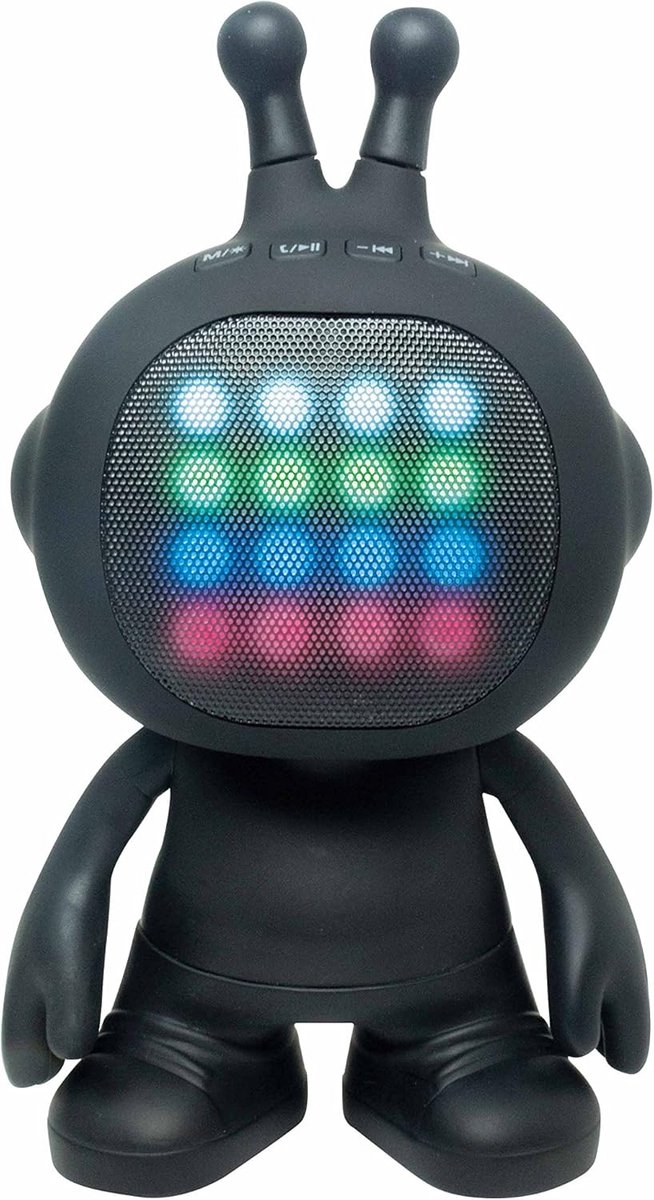 Draadloze Party Speaker met LED Verlichting en Oplaadbare Batterij - Bluetooth & USB/SD