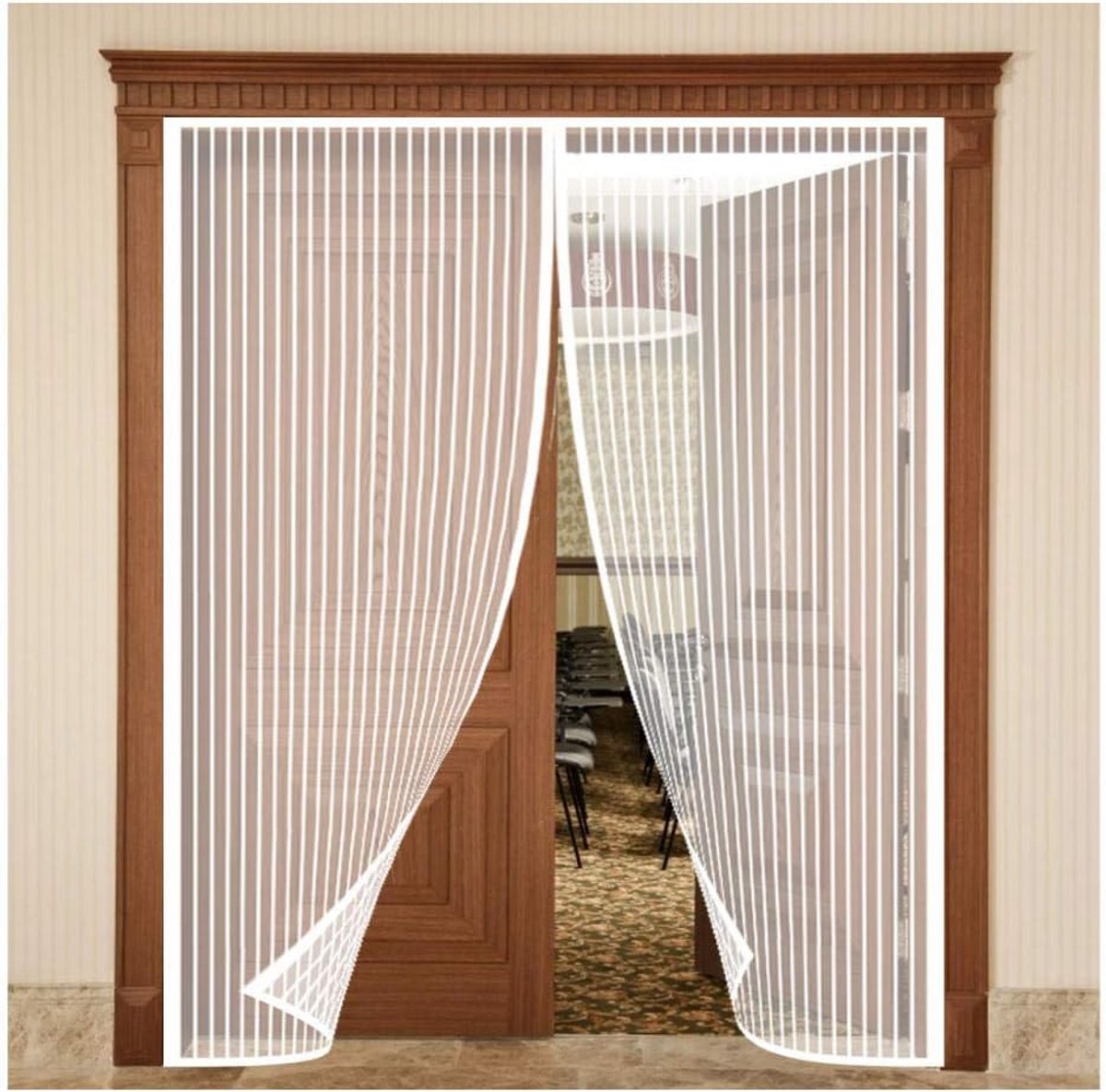 Magnetische Hordeur 95x245cm - Vliegengordijn voor Balkon en Woonkamer met Automatische Afdichting