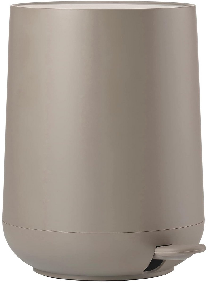 Pedaalemmer 5 liter taupe met een stijlvolle uitstraling en praktische afmetingen van 23 x 29 cm
