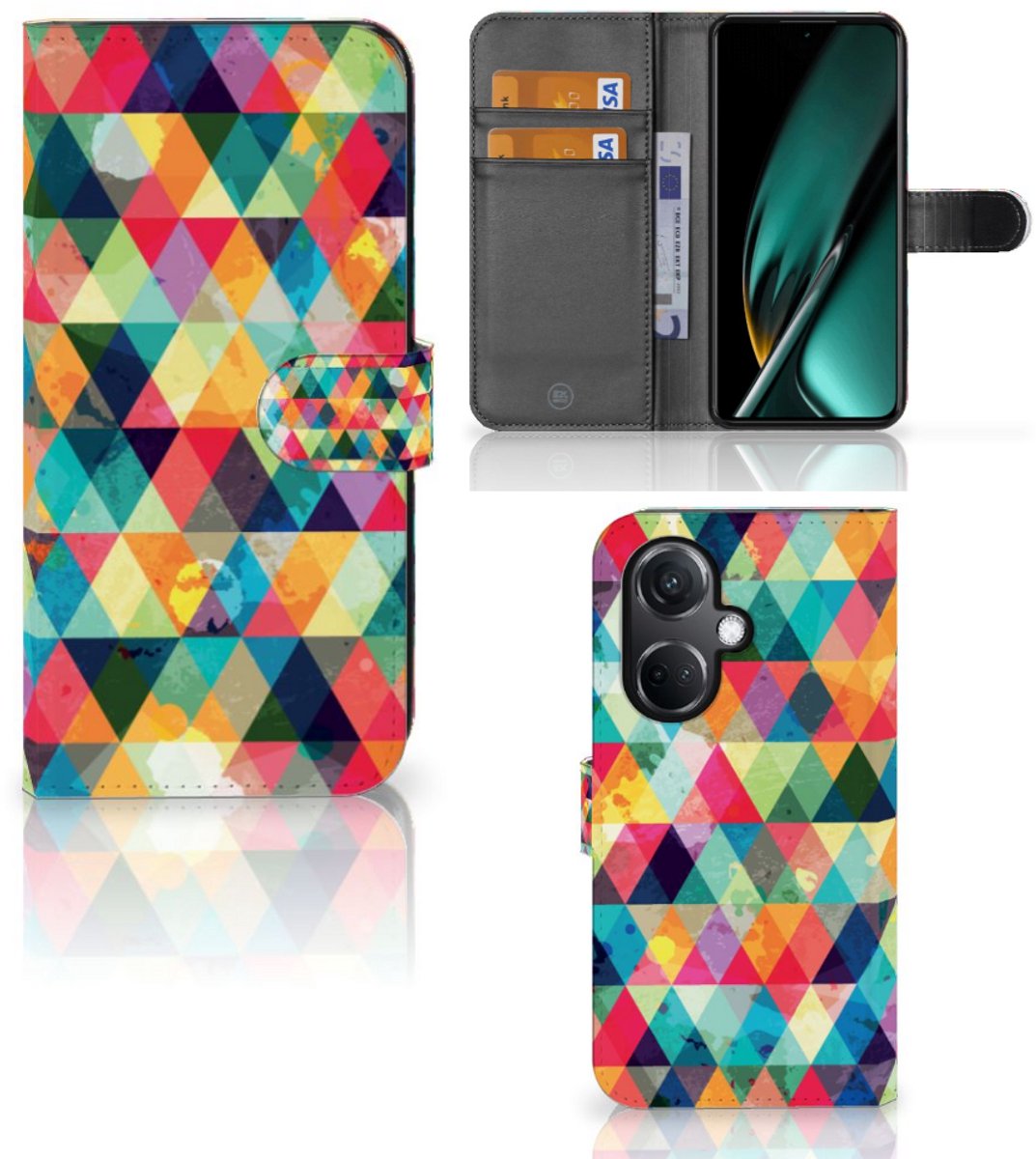 OnePlus Nord CE 3 Telefoon Hoesje Geruit