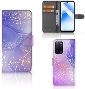 Coque pour OPPO A16/A16s/A54s Aquarelle Violet