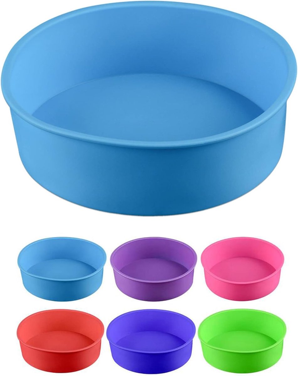 Ronde Siliconen Taartvorm 17 cm - Flexibele Bakvorm voor Taart en Gebak