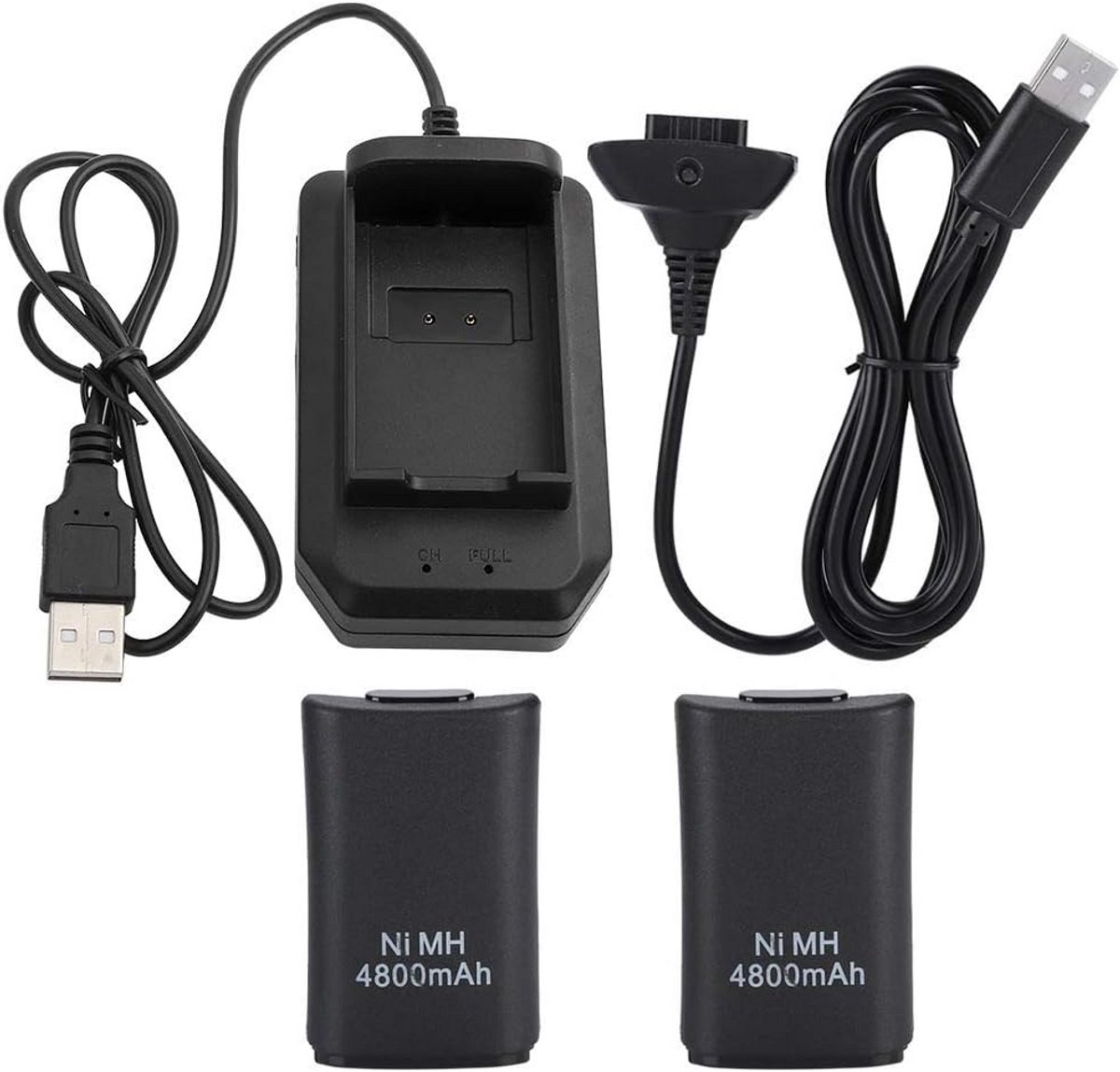 Oplaadbare Controller Batterij 4800 mAh met USB-Kabel voor Draadloze Afstandsbediening