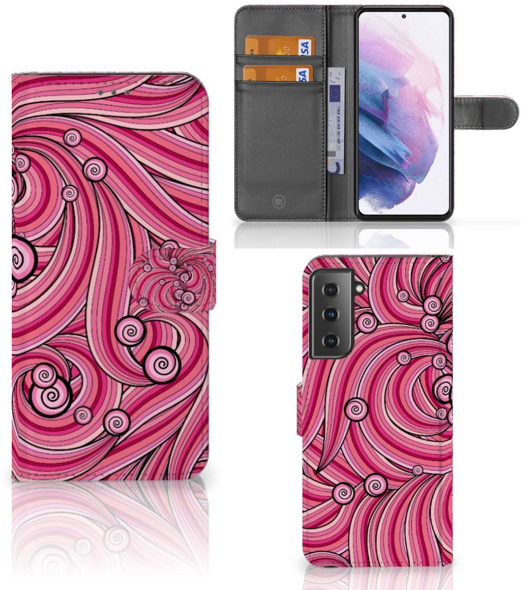 Samsung Galaxy S21 Plus Hoesje Swirl Pink