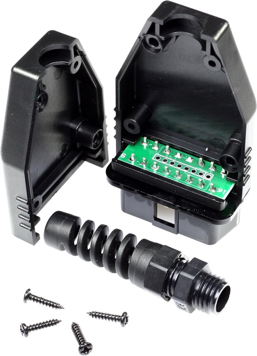 OBD2 connector behuizing met OBD II printplaat