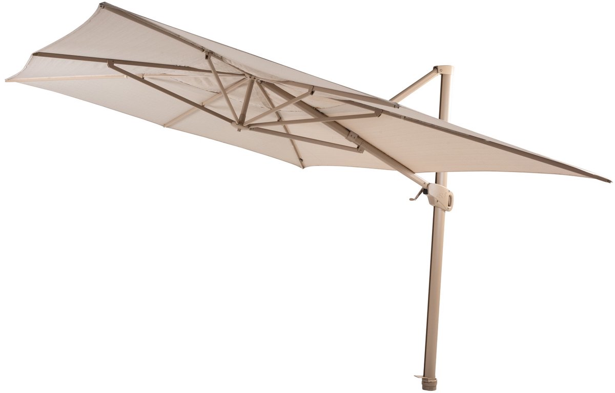 4 Seasons Outdoor Hacienda cantilever parasol 300 x 400 cm - latte frame