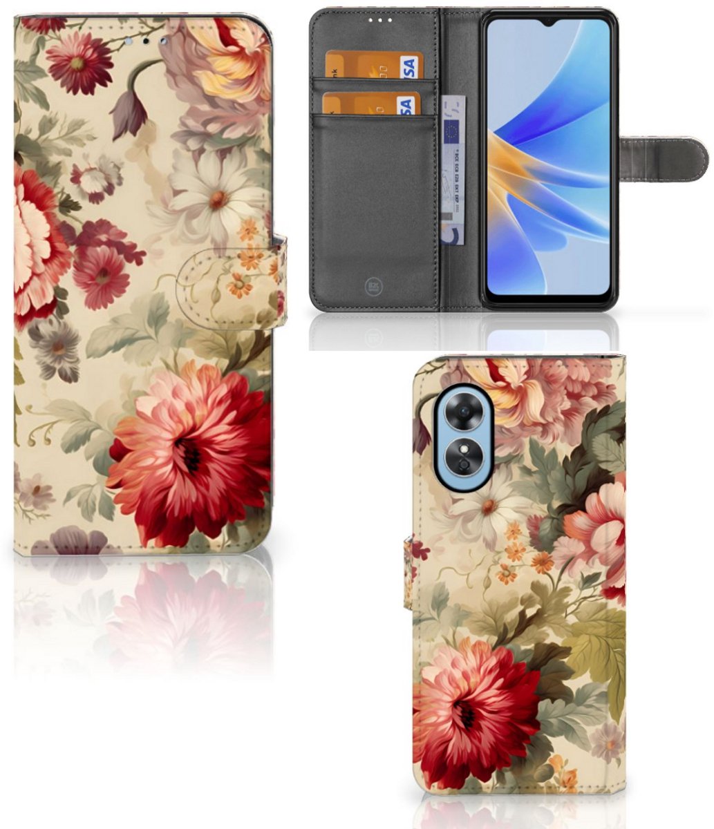 Hoesje voor OPPO A17 Bloemen