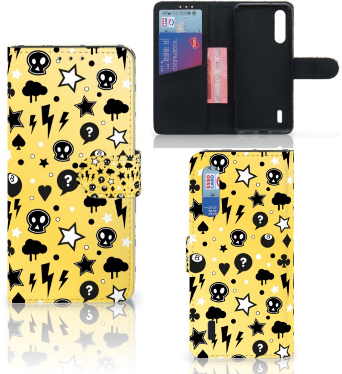 Telefoonhoesje met Naam Xiaomi Mi 9 Lite Punk Geel