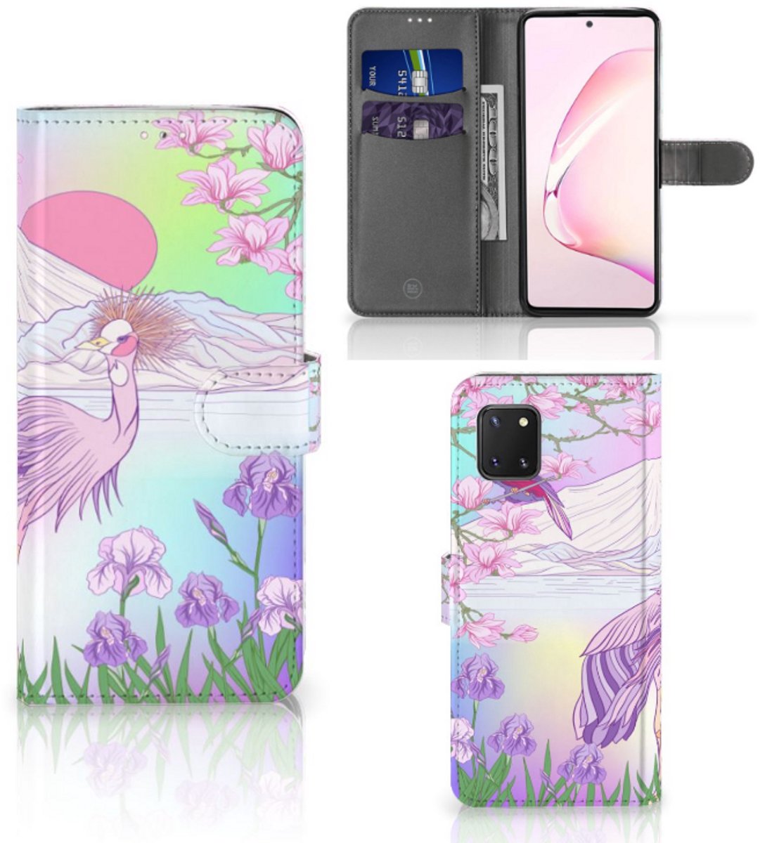 Samsung Note 10 Lite Telefoonhoesje met Pasjes Bird