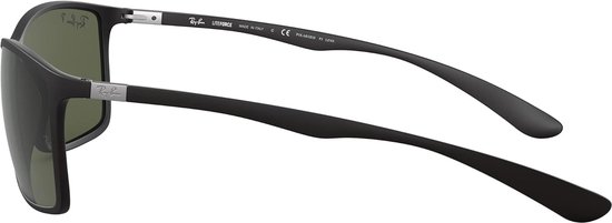 Ray-Ban Heren Liteforce zonnebril, zwart (montuur: zwart glas: gepolariseerd groen 601s9a), L (Fabrikant maat: 62) EU, Zwart (frame: zwart glas: gepolariseerd groen 601s9a) — afbeelding 5