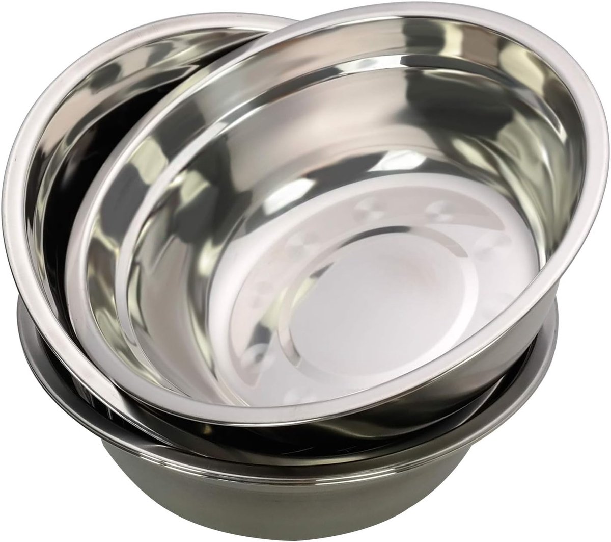 RVS Mengschaal Serveerschaal Set van 4 - 21 cm