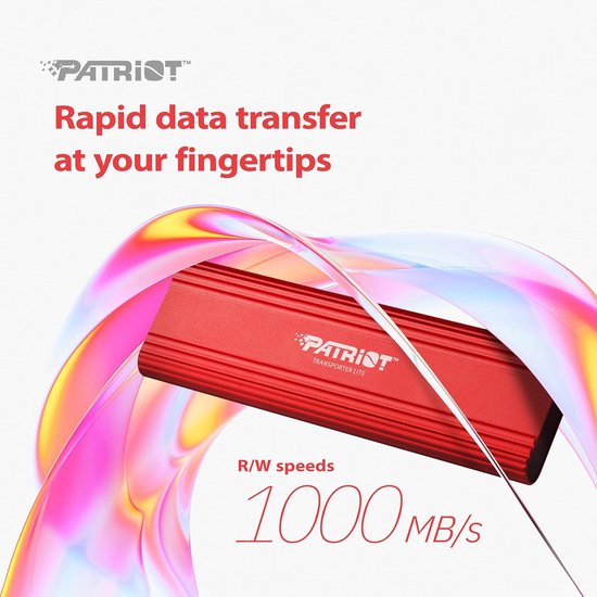 1TB Type-C USB 3.2 Gen 2 Externe Draagbare SSD - Trillingsbestendige Solid State Drive — afbeelding 2