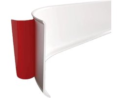 Flexibele Plakplint - Zachte Plint - Lengte: 3 M, Breedte: 10 cm - Zelfklevende Plint - PVC-plint - Vochtbestendige Hoeklijst - Muurplint - Waterdicht - Voor Tegels, Muren, Spiegels, Plafonds en Vloeren - Wit