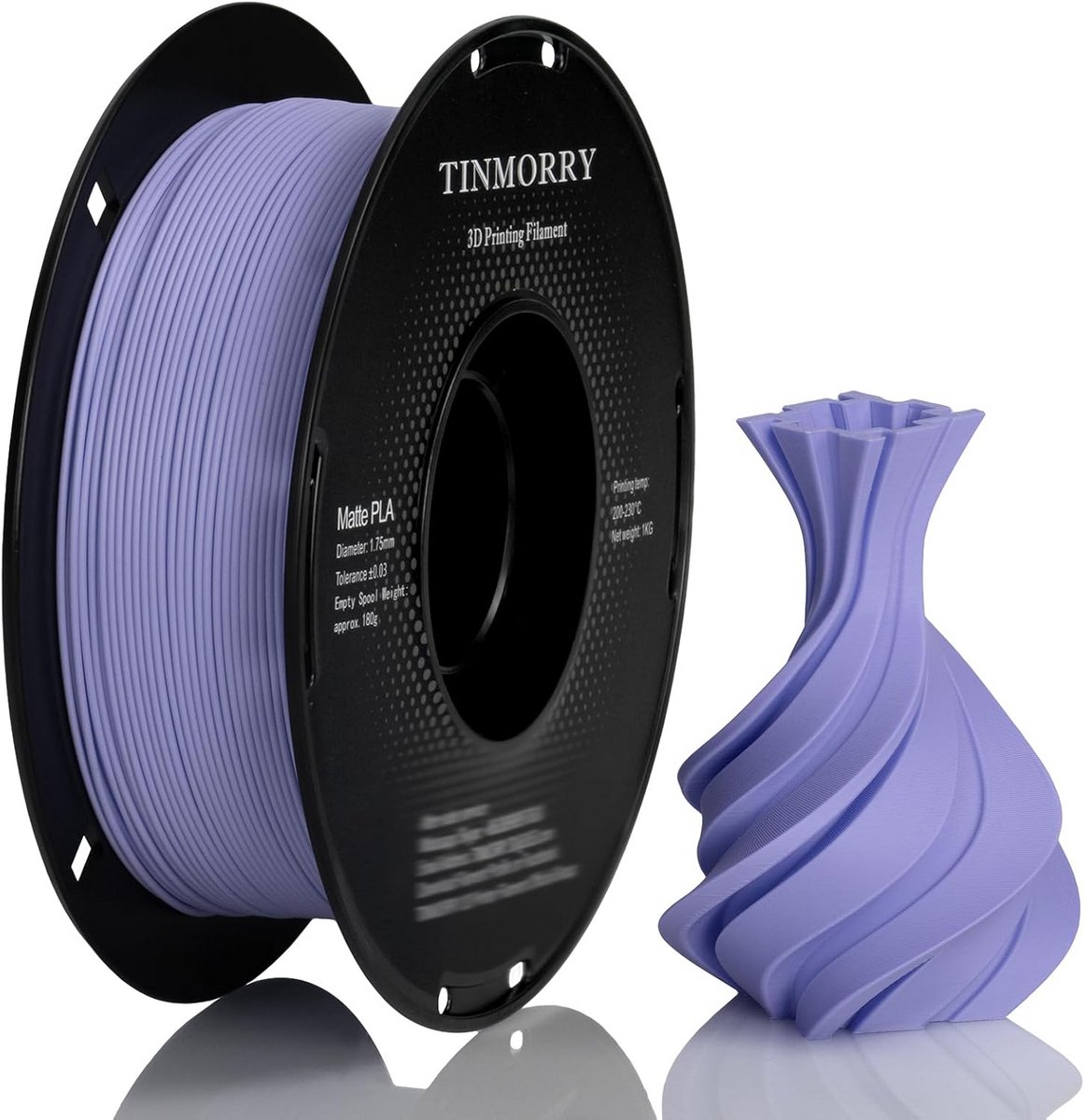 Matte 3D Printing Filament 1.75 mm - Geschikt voor FDM 3D Printers - 1 kg - Paars