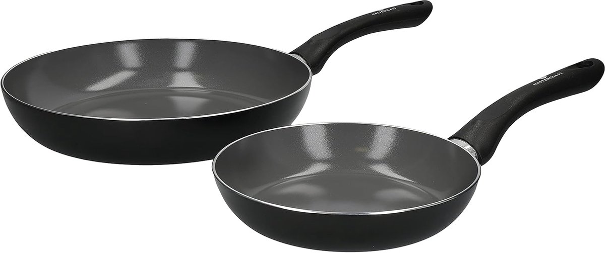Keramische Eco Koekenpannenset van 70% Gerecycled Aluminium - 20 cm / 28 cm