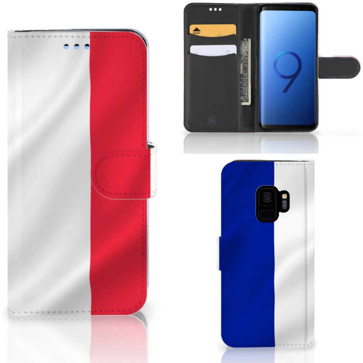 Samsung Galaxy S9 Bookstyle Case Frankrijk
