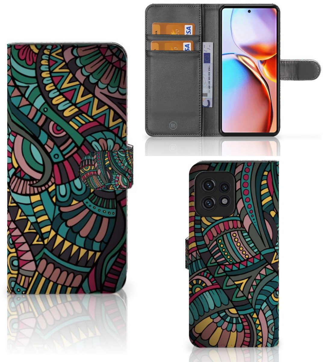 Motorola Edge 40 Pro Telefoon Hoesje Aztec