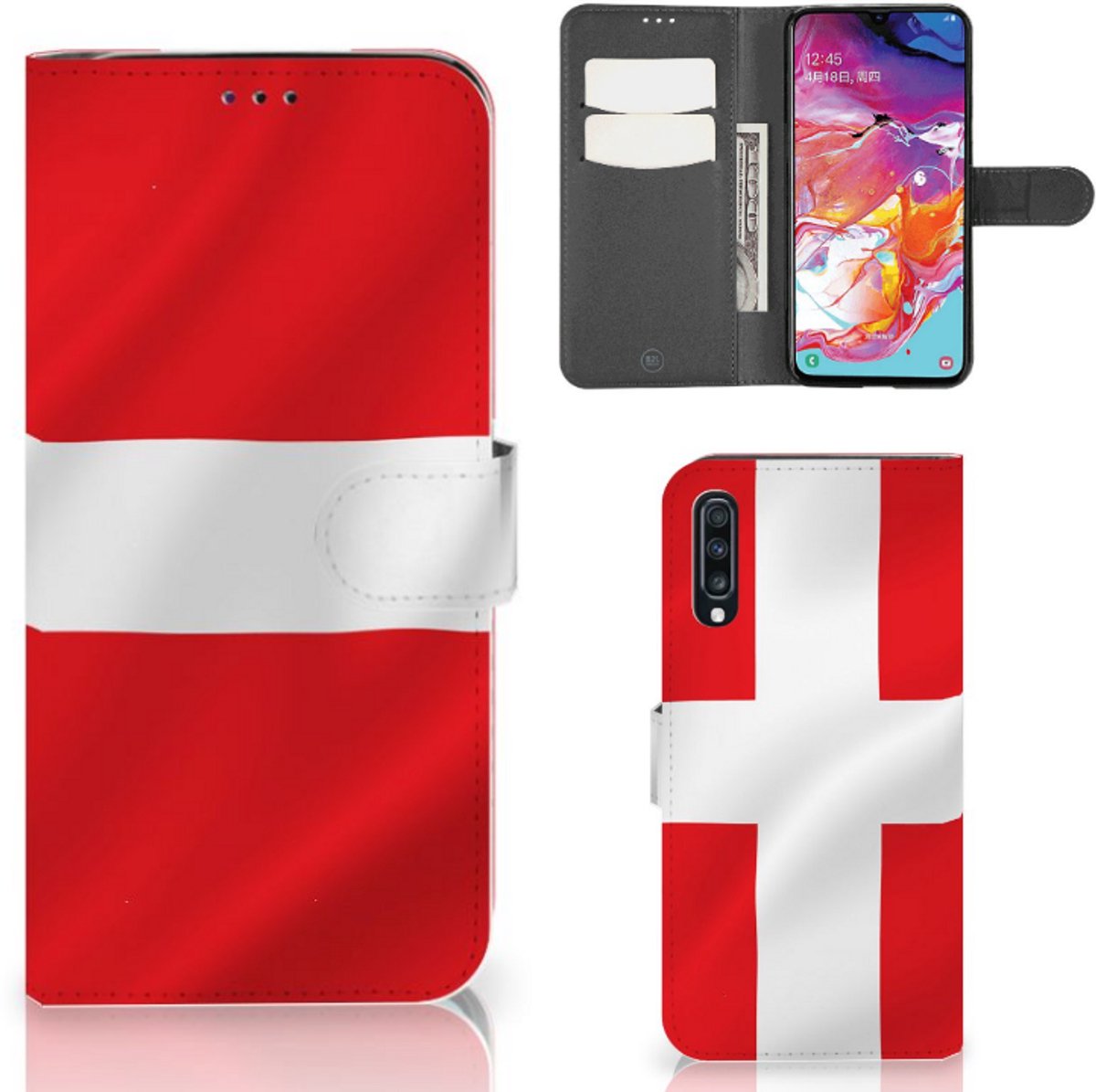 Samsung Galaxy A70 Bookstyle Case Denemarken