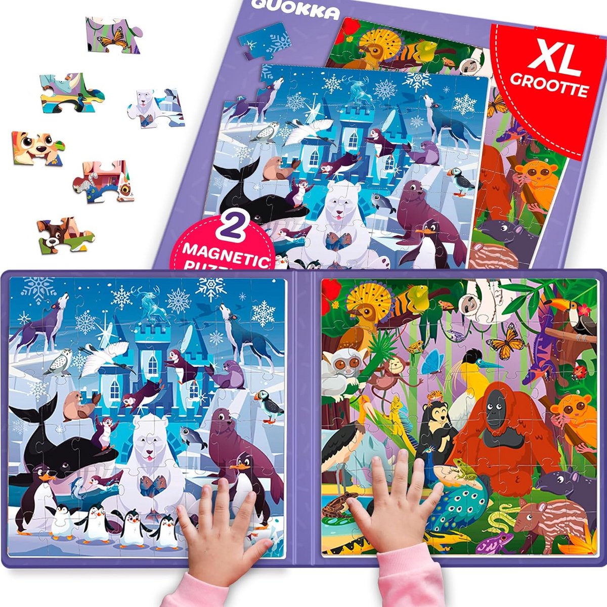 Magneetspel voor Kinderen van 3 tot 6 Jaar - 48-delige Puzzelactiviteit voor Vliegtuigen en Autoritten