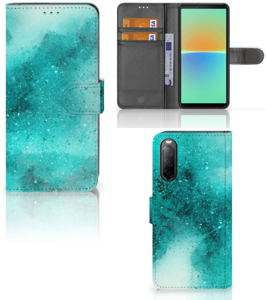 Hoesje Sony Xperia 10 IV Painting Blue