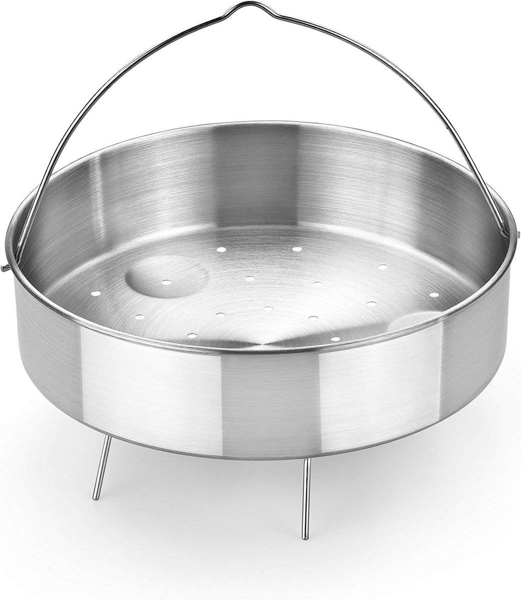 RVS Snelkookmandje 22 cm - Stoominzet voor Pannen