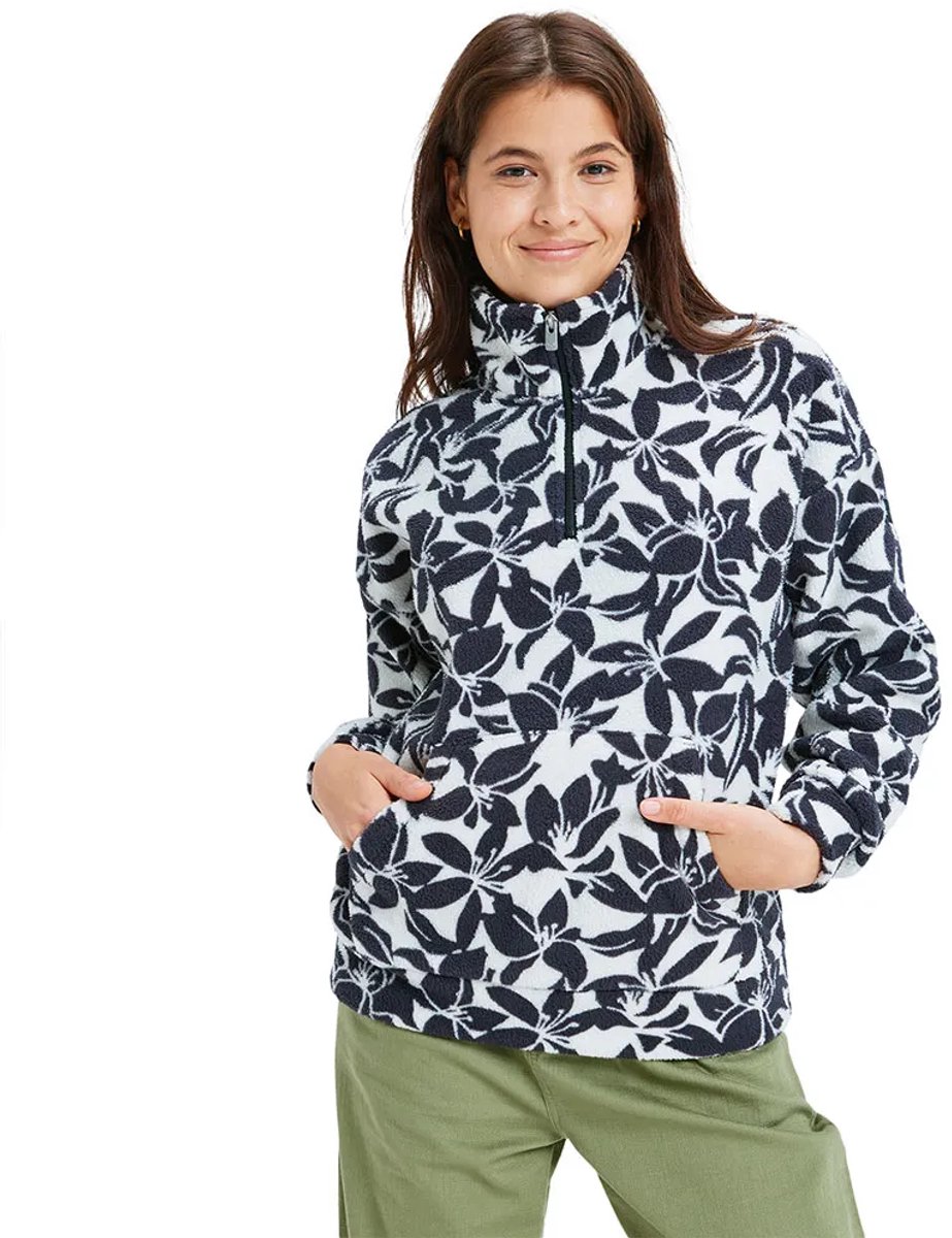 Roxy Live Out Loud Fleece Jas S Vrouw Egret Klaeido