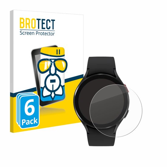 Screenprotector 6 Stuks voor Samsung Galaxy Watch 4 (44mm) Beschermglas transparant