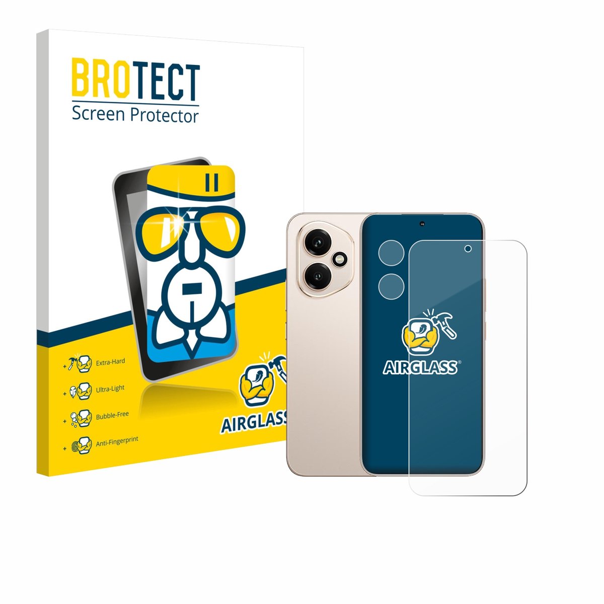 Screenprotector voor Honor 400 (Voor+Camera) Beschermglas transparant