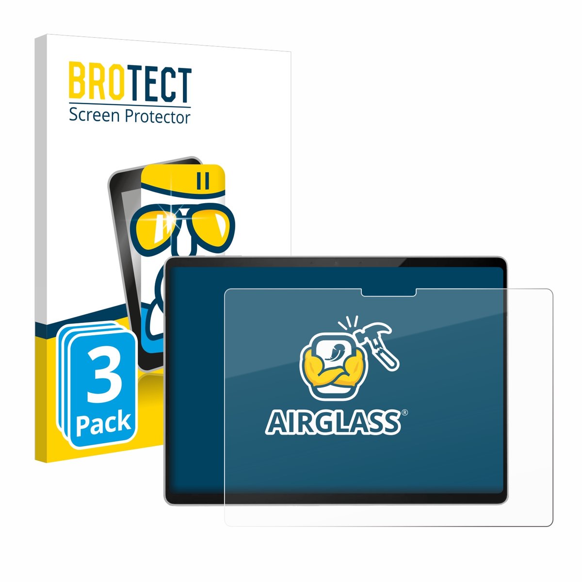 Screenprotector 3 Stuks voor Microsoft Surface Pro 11 Beschermglas transparant