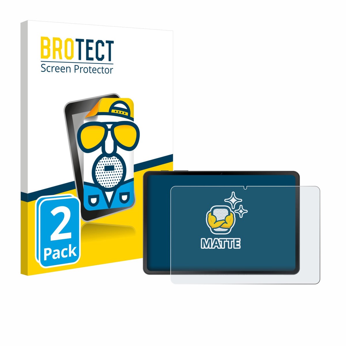 BROTECT - Screenprotector voor Doogee Tab A9 - Folie Beschermfolie matte 2 Stuks