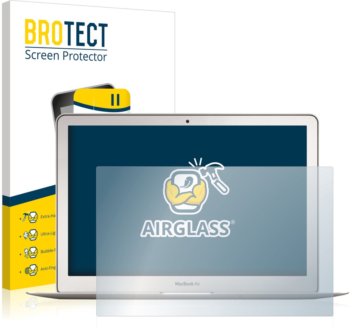 Screenprotector voor Apple MacBook Air 13" 2017 Beschermglas transparant